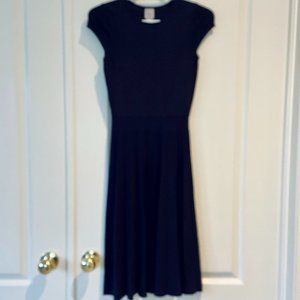 H&M Navy Blue Pleated Dress (Never Worn)